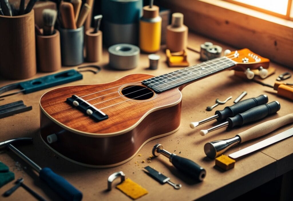 Ukulelens Konstruktion Ukulelens Konstruktion